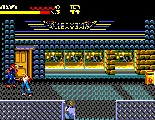 Streets of Rage II - Master System game screenshot (1993) by Sega